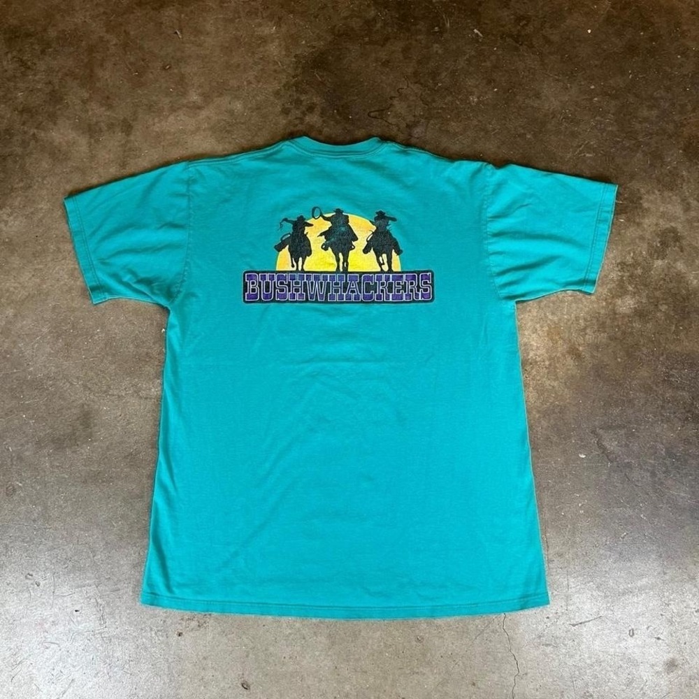 Vintage 90s Bushwhackers blue jerzees cotton t-shirt Men's Size XL